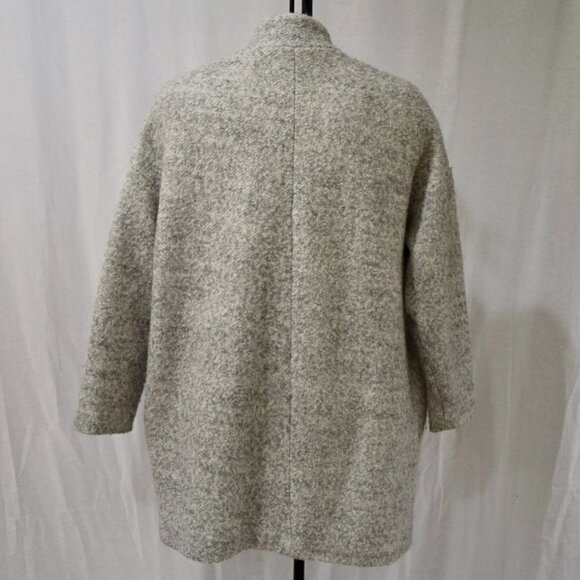 ZARA - light grey 3/4 Length winter coat , size M - Picture 4 of 5